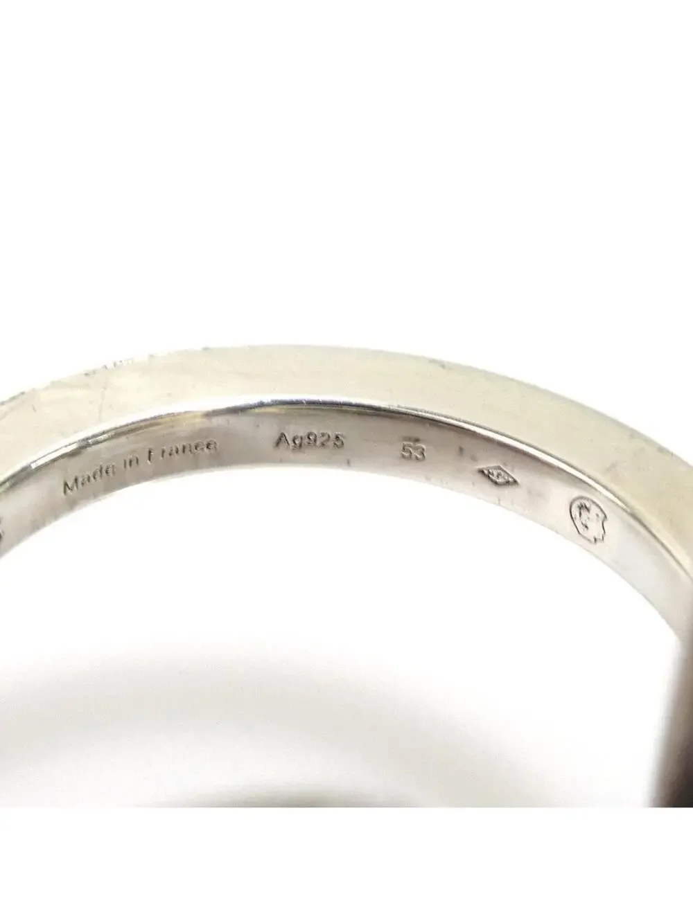 Auth Hermes Chaine D'Ancre Game Ring #322511H42B